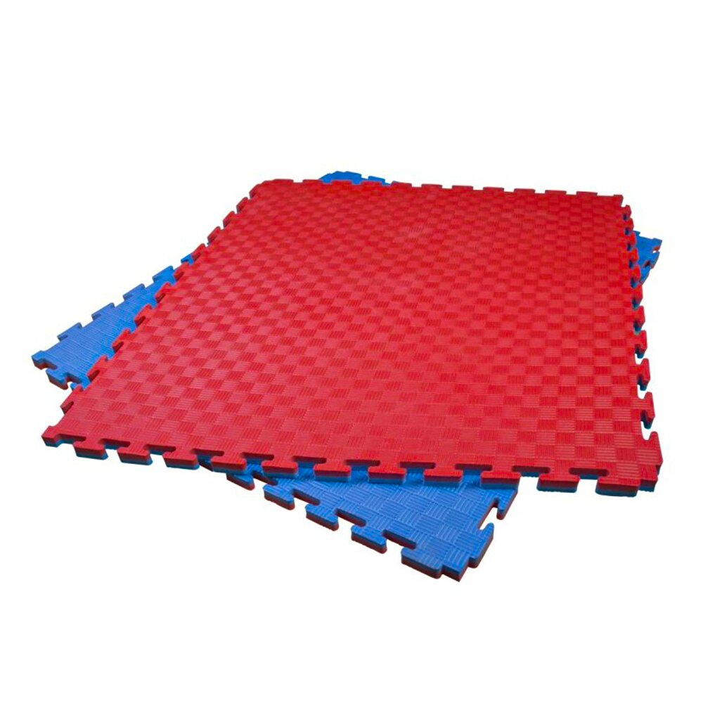 Imagen 1 de Set de 10 unidades Tatami Profesional Puzzle Fitness Tech Azul / Rojo