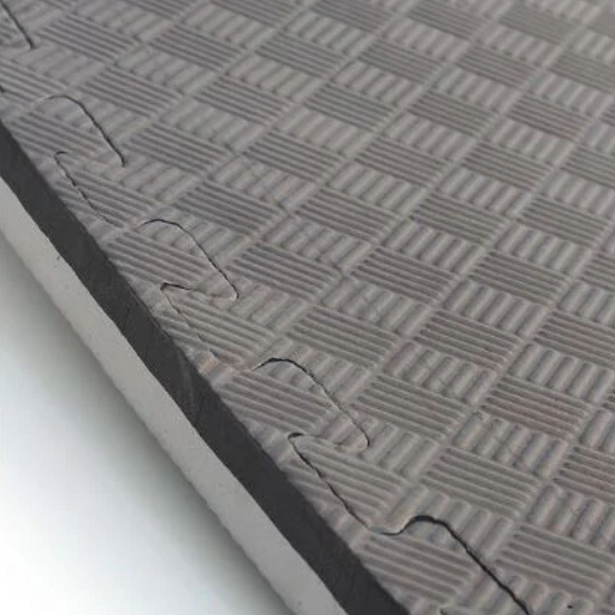 Imagen 6 de Set de 10 unidades Tatami Profesional Puzzle Fitness Tech - Negro / Gris Negro / Gris