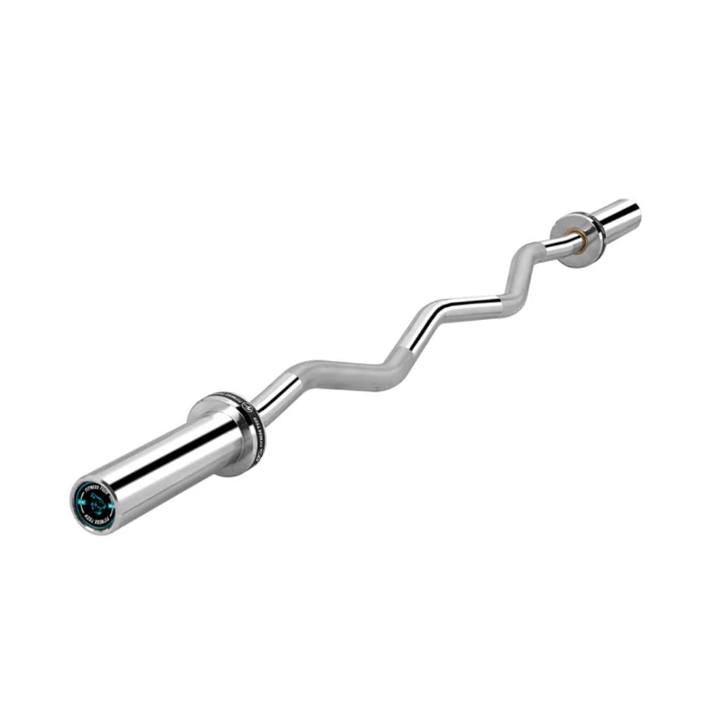 Barra Super Curl acero Fitness Tech - Plata Plata-4