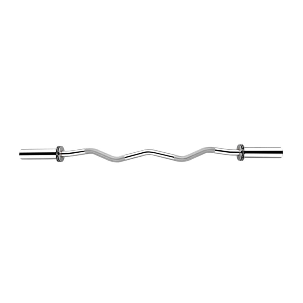 Barra Super Curl acero Fitness Tech - Plata Plata-5