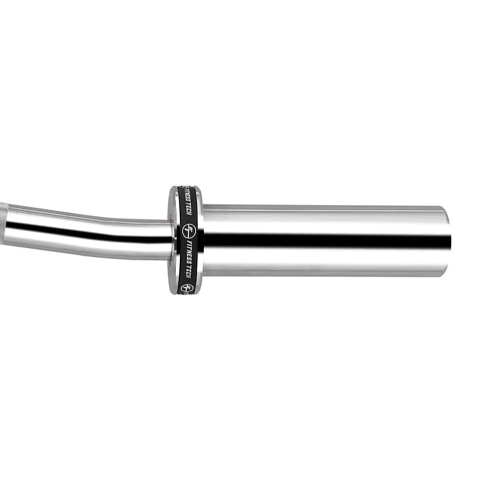 Barra Super Curl acero Fitness Tech - Plata Plata-6