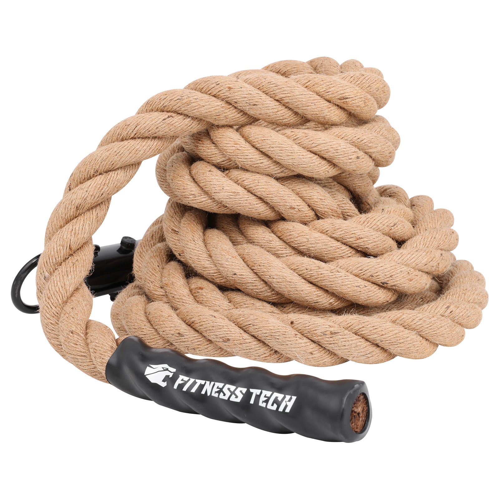 Imagen 4 de Cuerda para Trepar sin nudos Fitness Tech - Marrón Marrón