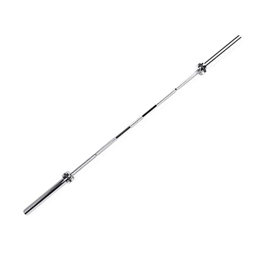 Barra olímpica de musculación Fitness Tech - Plata Plata-2