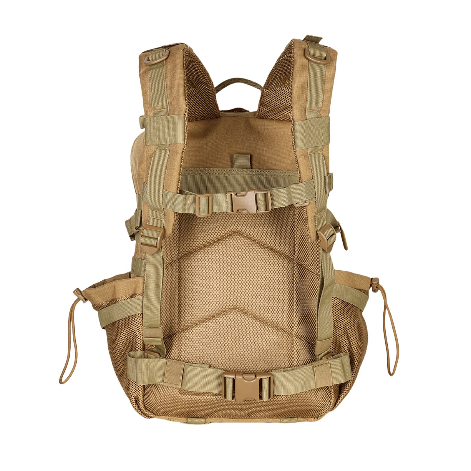 Mochila táctica 45L con sistema molle impermeable Fitness Tech - Marrón Marrón-2