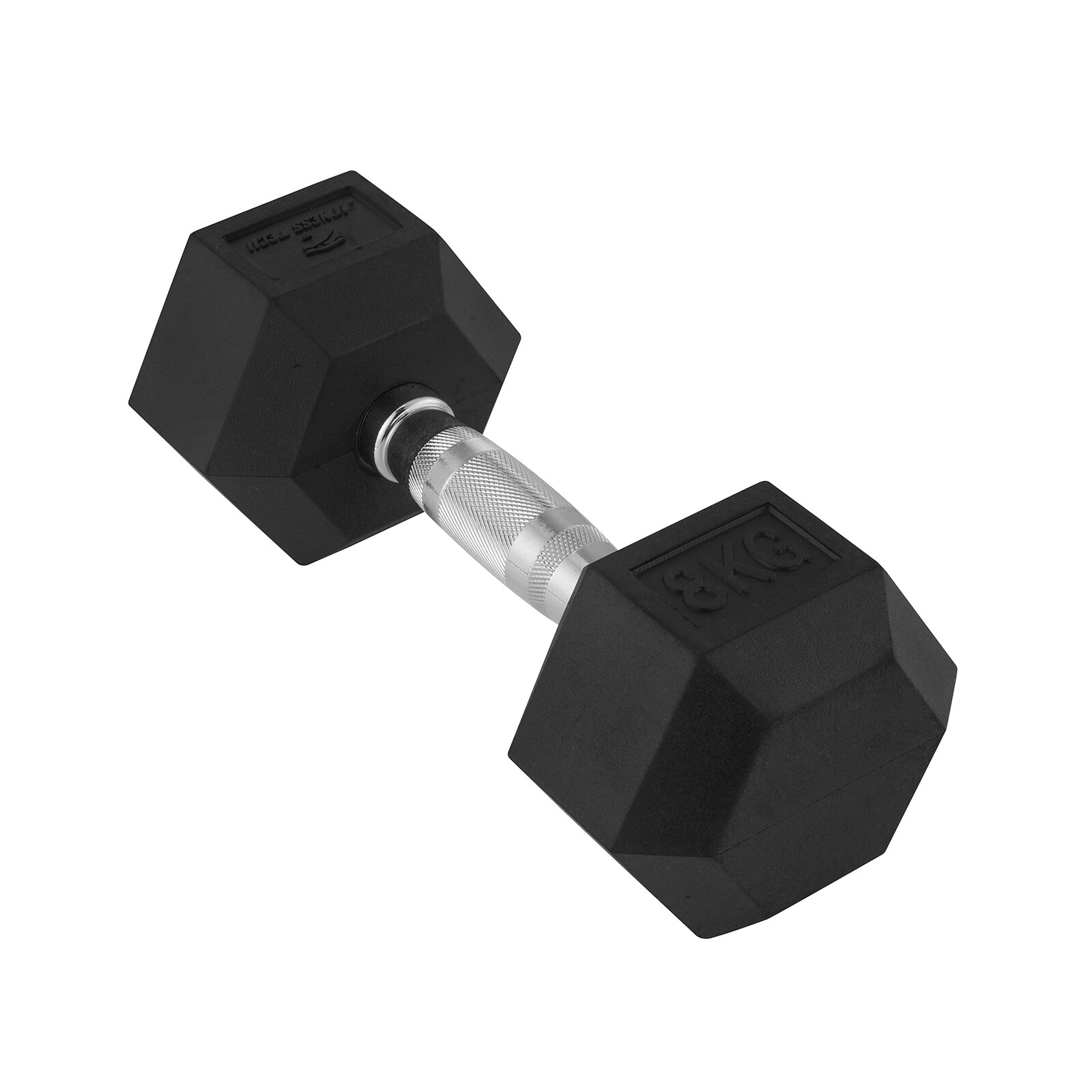 Imagen 2 de Set de 2 mancuernas hexagonales Fitness Tech - Negro Negro