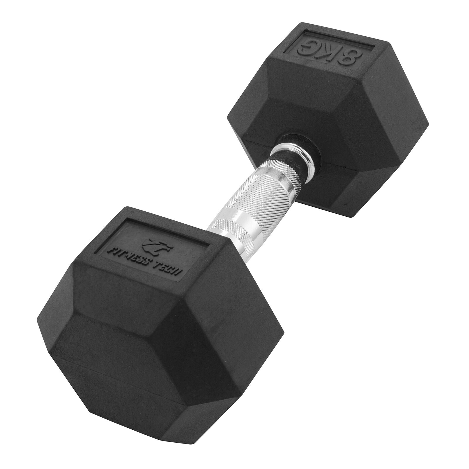 Imagen 5 de Set de 2 mancuernas hexagonales Fitness Tech - Negro Negro