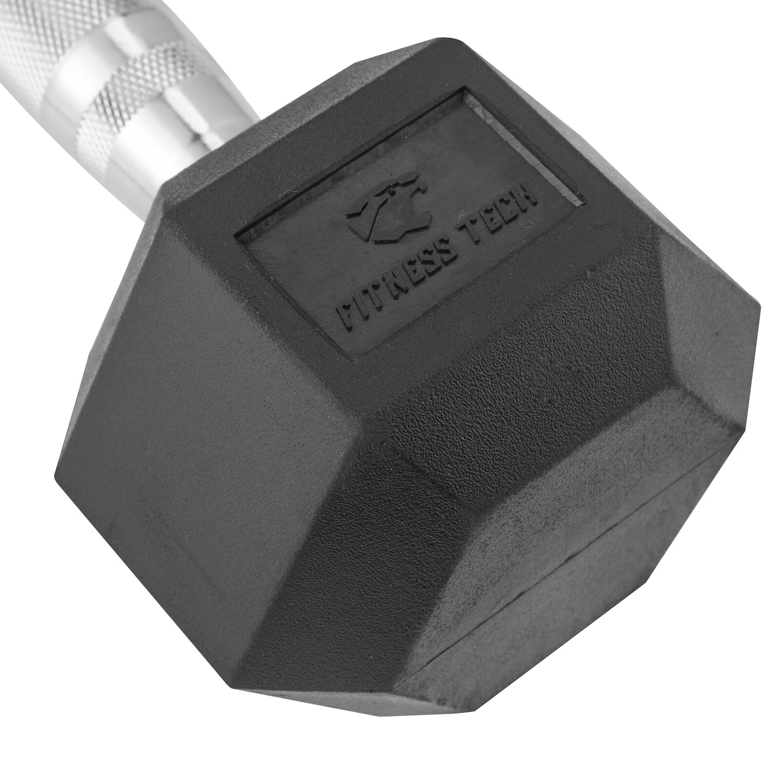 Imagen 7 de Set de 2 mancuernas hexagonales Fitness Tech - Negro Negro