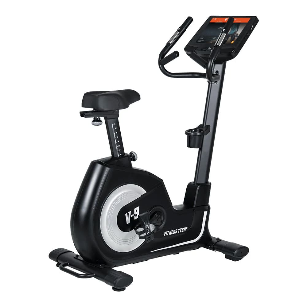 Bicicleta Estática V-9 Pro Series Pantalla Táctil HD 15,6" Fitness Tech - Negro Negro-1
