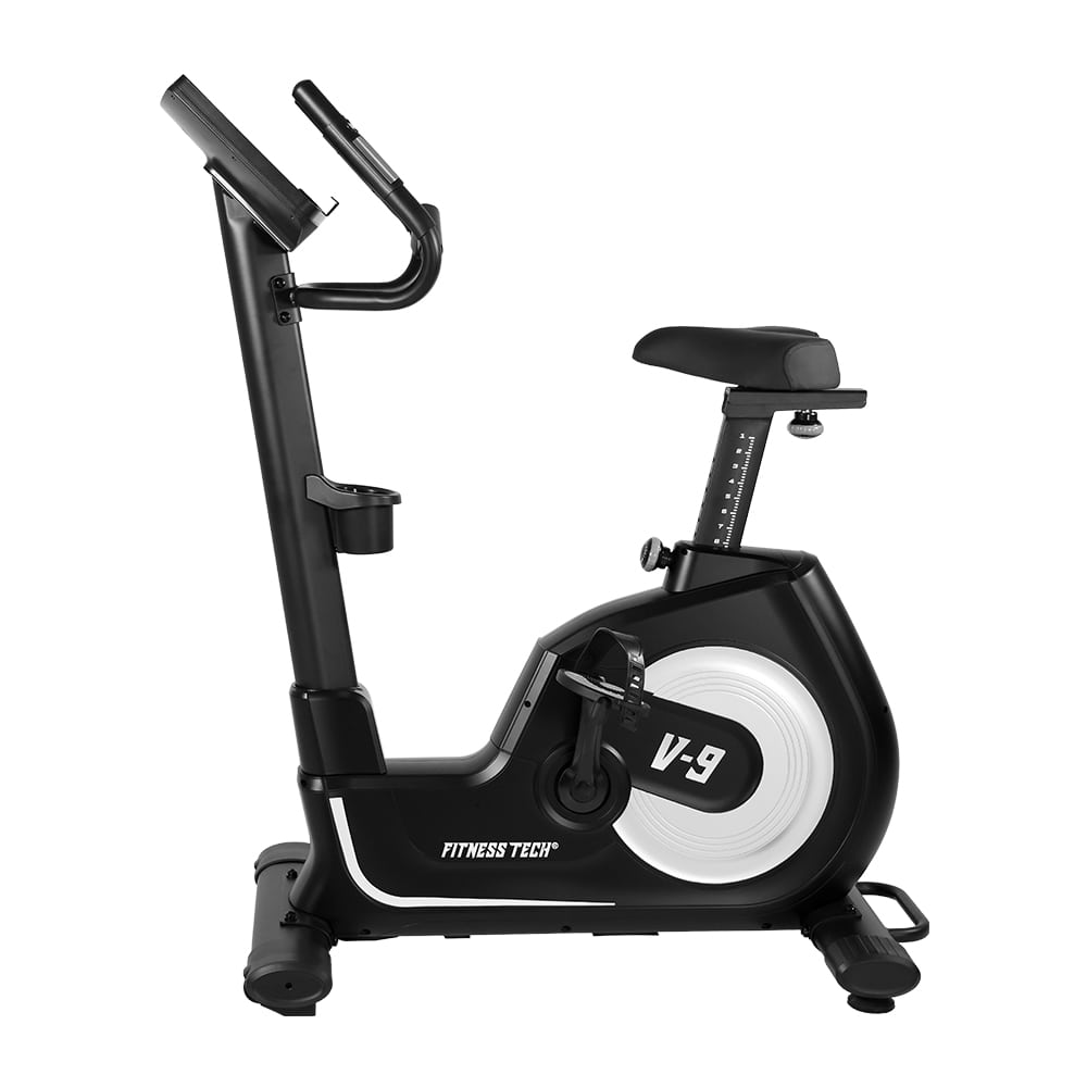 Bicicleta Estática V-9 Pro Series Pantalla Táctil HD 15,6" Fitness Tech - Negro Negro-2