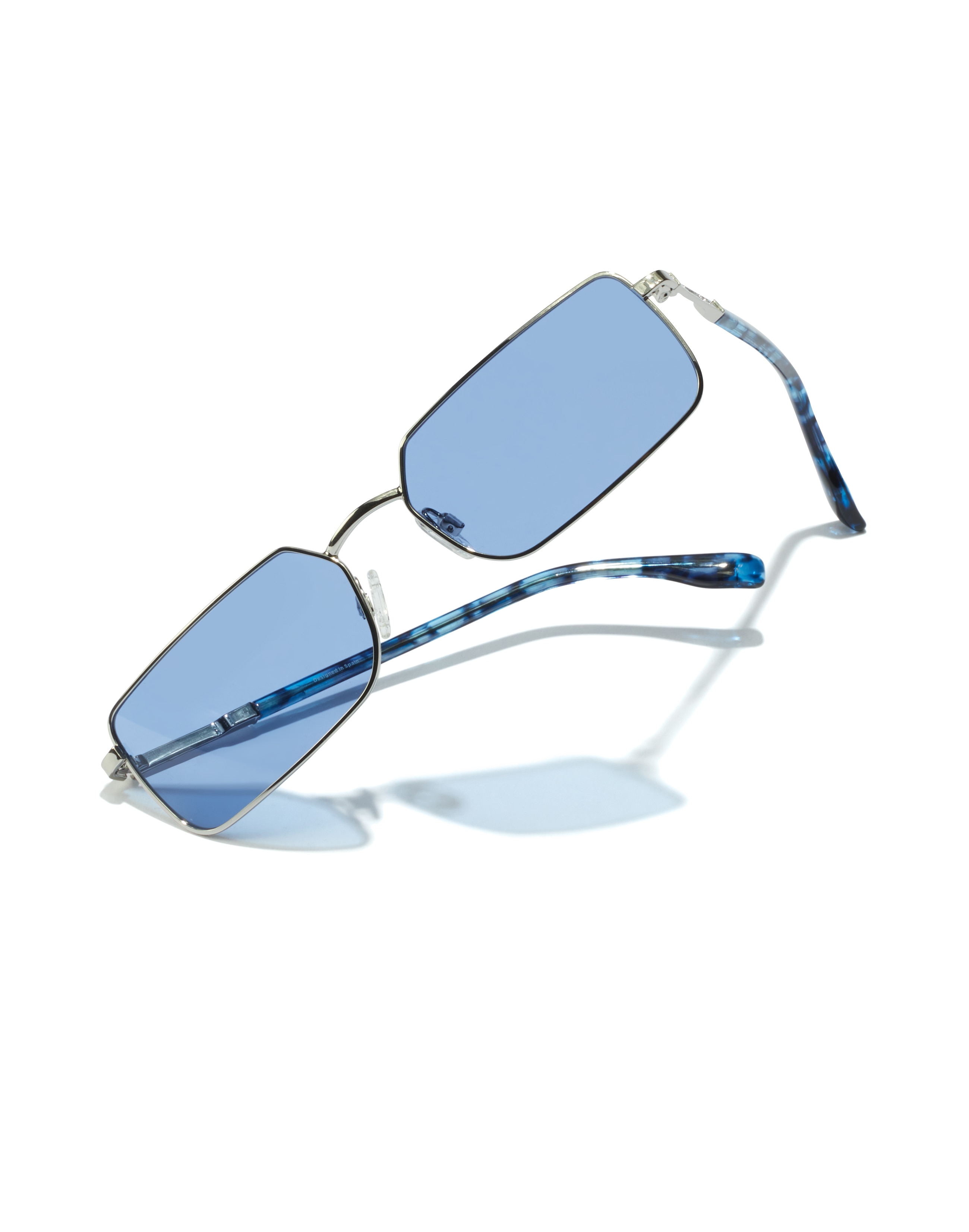 Gafas de sol unisex Hawkers con montura rectangular color - Plata Plata-3
