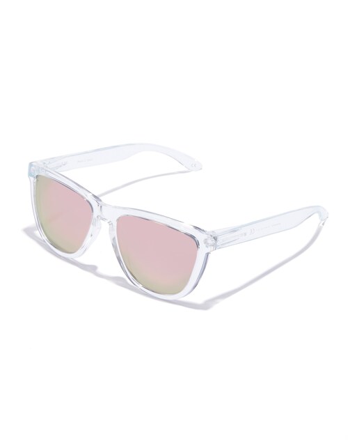 Imagen 0 de Gafas de sol unisex Hawkers con montura transparente cuadrada y cristal polarizado