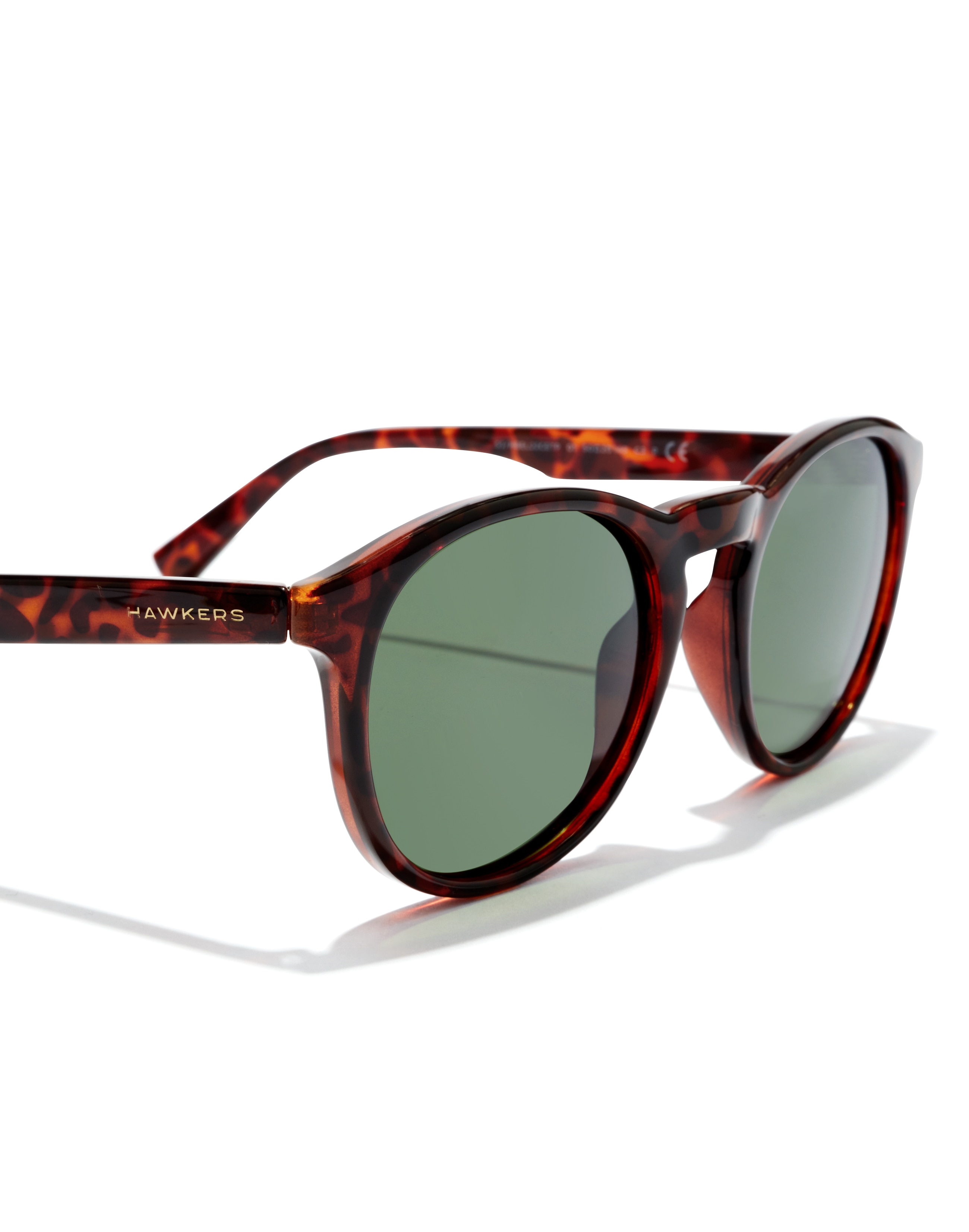 Gafas de sol unisex Hawkers con montura carey redonda y cristal polarizado - Marrón oscuro Marrón oscuro-5