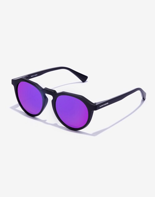 Imagen 0 de Gafas de sol unisex Hawkers con montura redonda en negro