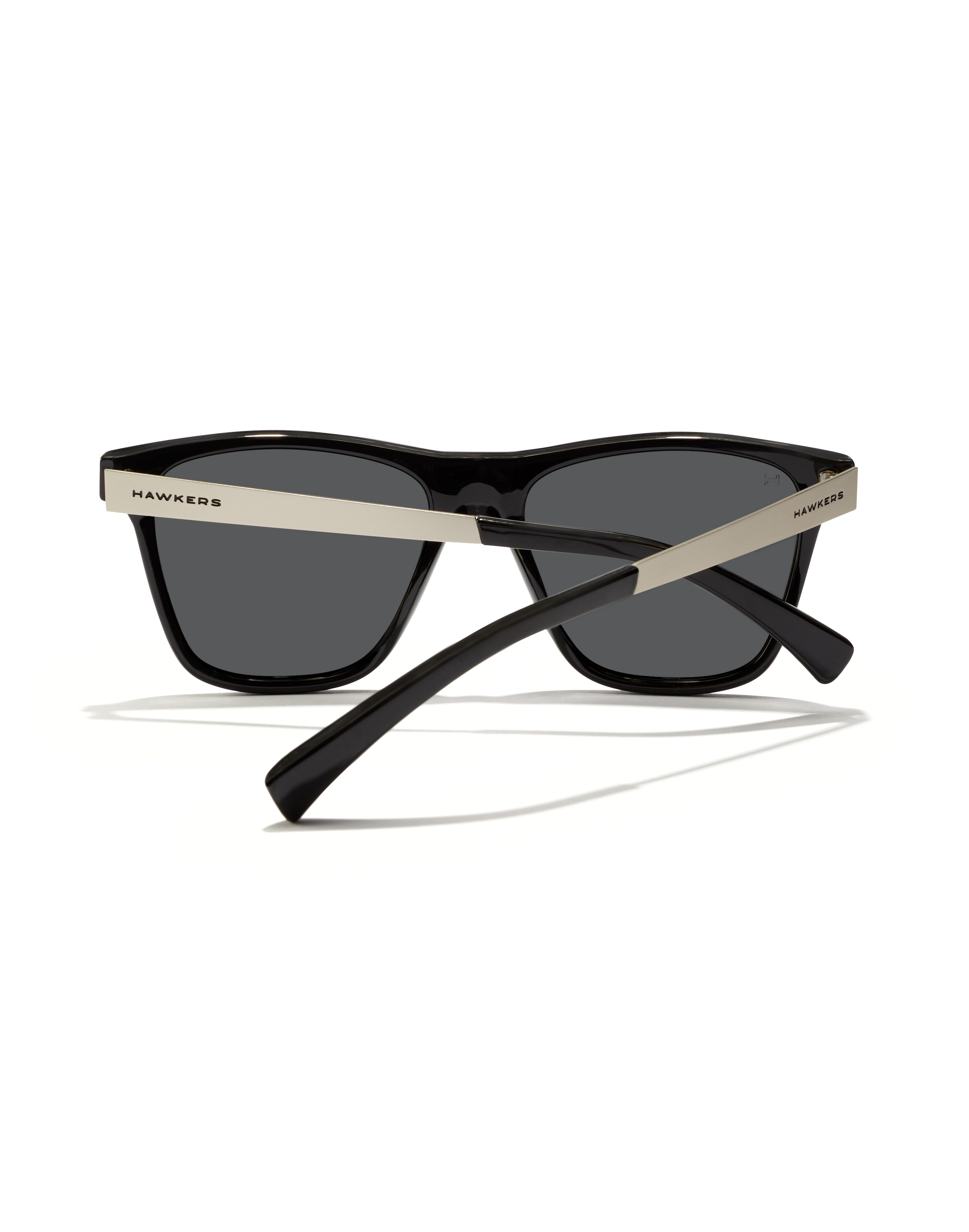 Gafas de sol unisex Hawkers con montura cuadrada plateada y cristal polarizado - Plata Plata-3