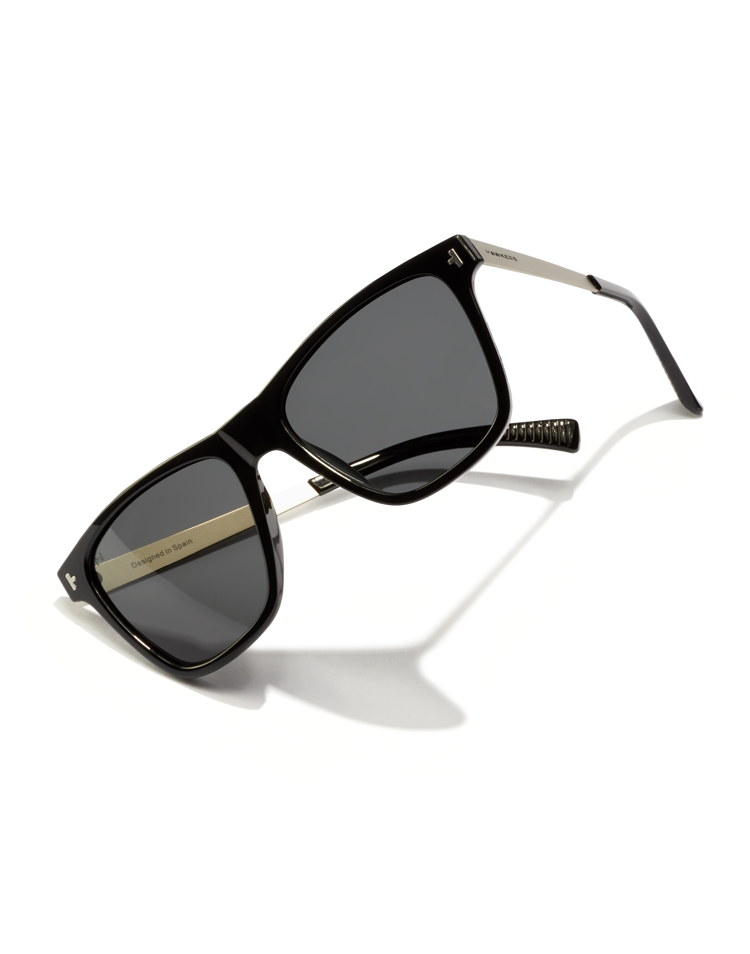 Gafas de sol unisex Hawkers con montura cuadrada plateada y cristal polarizado - Plata Plata-4