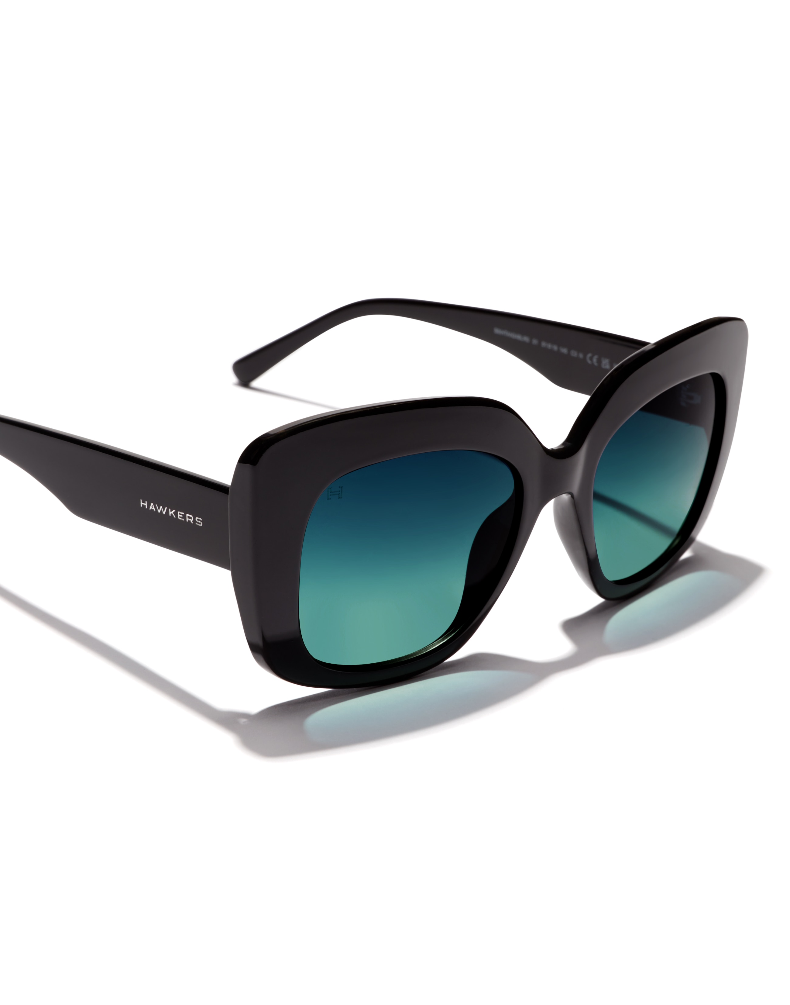 Gafas de sol de mujer Hawkers TANGO con montura negro - Negro / Azul Negro / Azul-5