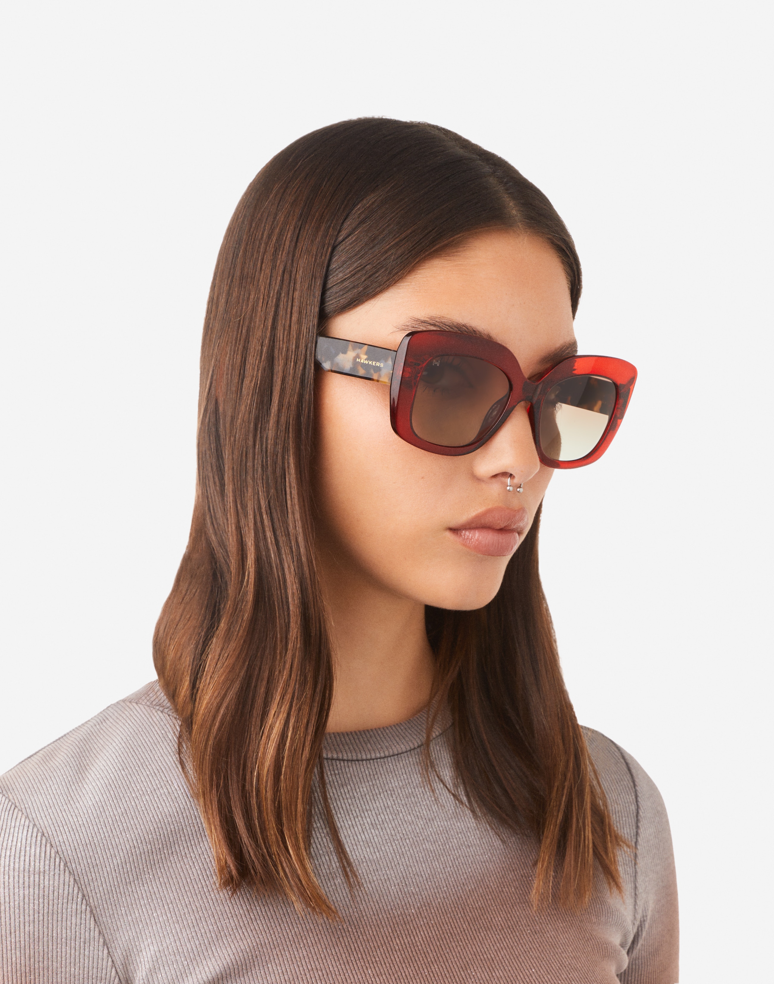 Gafas de sol de mujer Hawkers TANGO con montura - Rojo Rojo-6