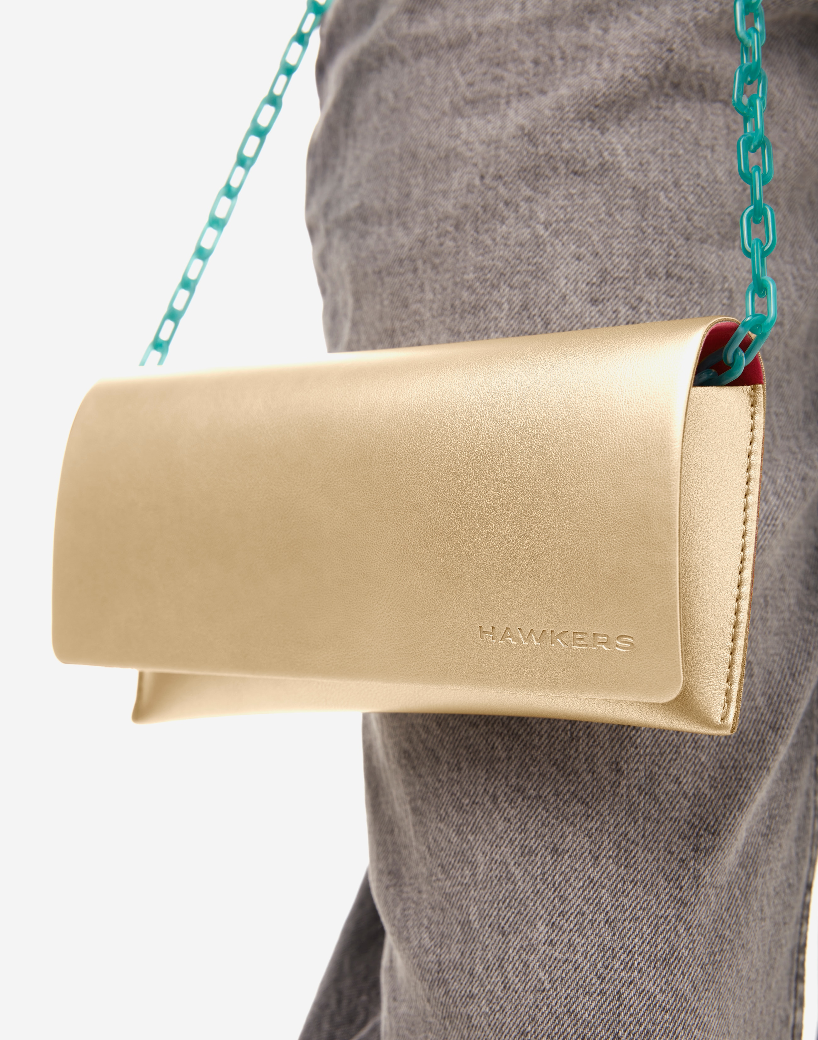 Accesorios mujer Hawkers CLUTCH CASE de color - Oro Oro-6