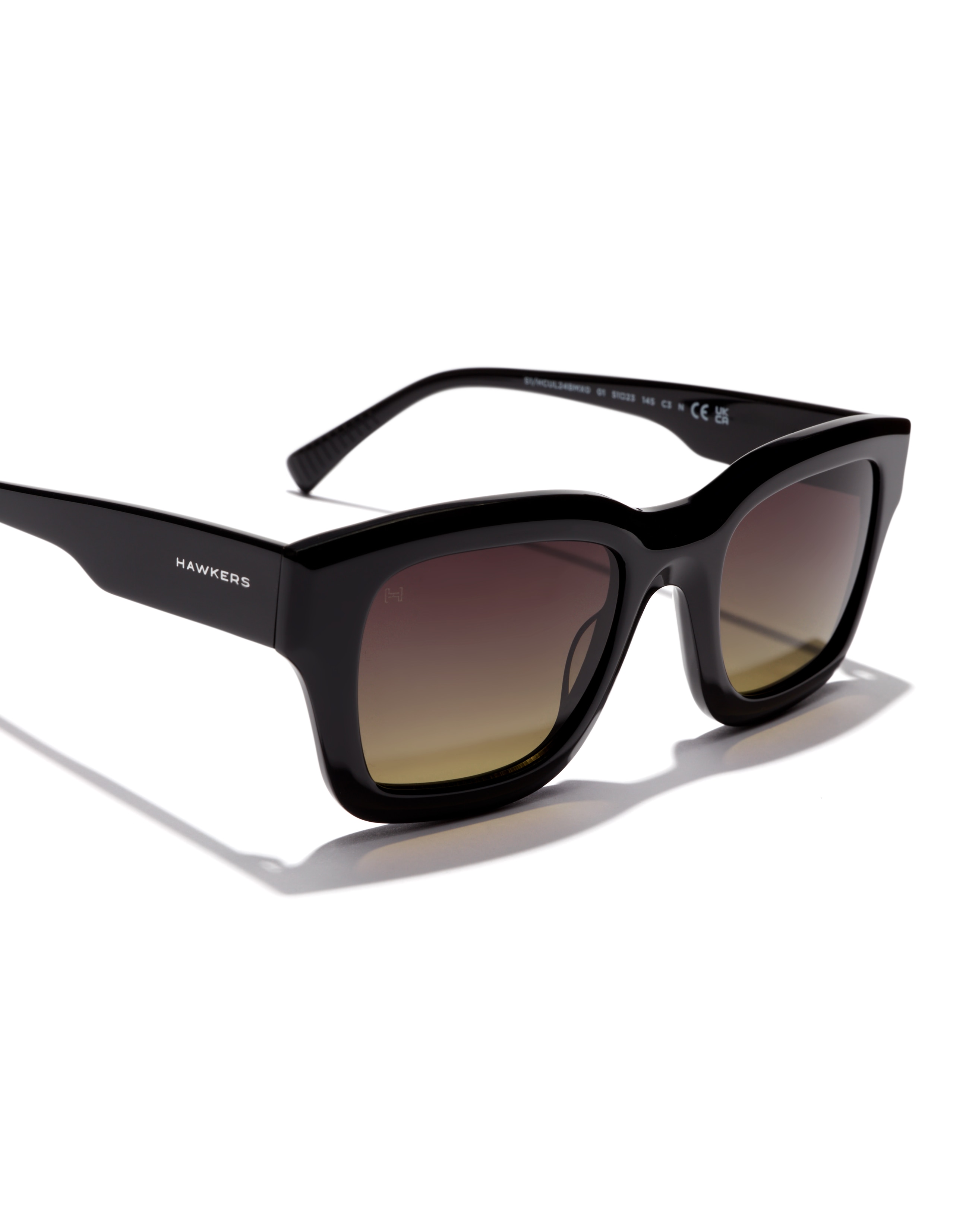 Gafas de sol mujer Hawkers CULTURE cuadradas de color - Negro Negro-5