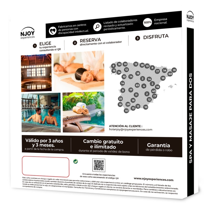 NJOY EXPERIENCES Spa y masaje para dos 2