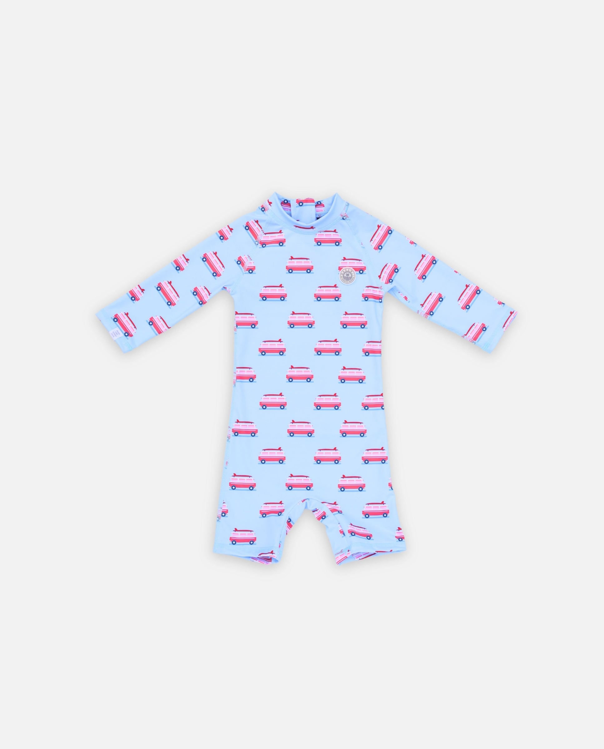 Imagen 1 de Bañador de bebé estampado con Protección solar UPF50+ Azul claro