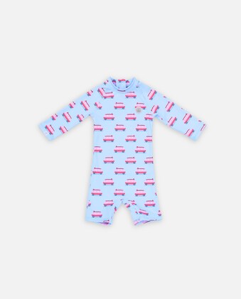 Costume Da Bagno Baby UPF50+ - Maniche Lunghe Con Cerniera E Cappuccio - Foto 6