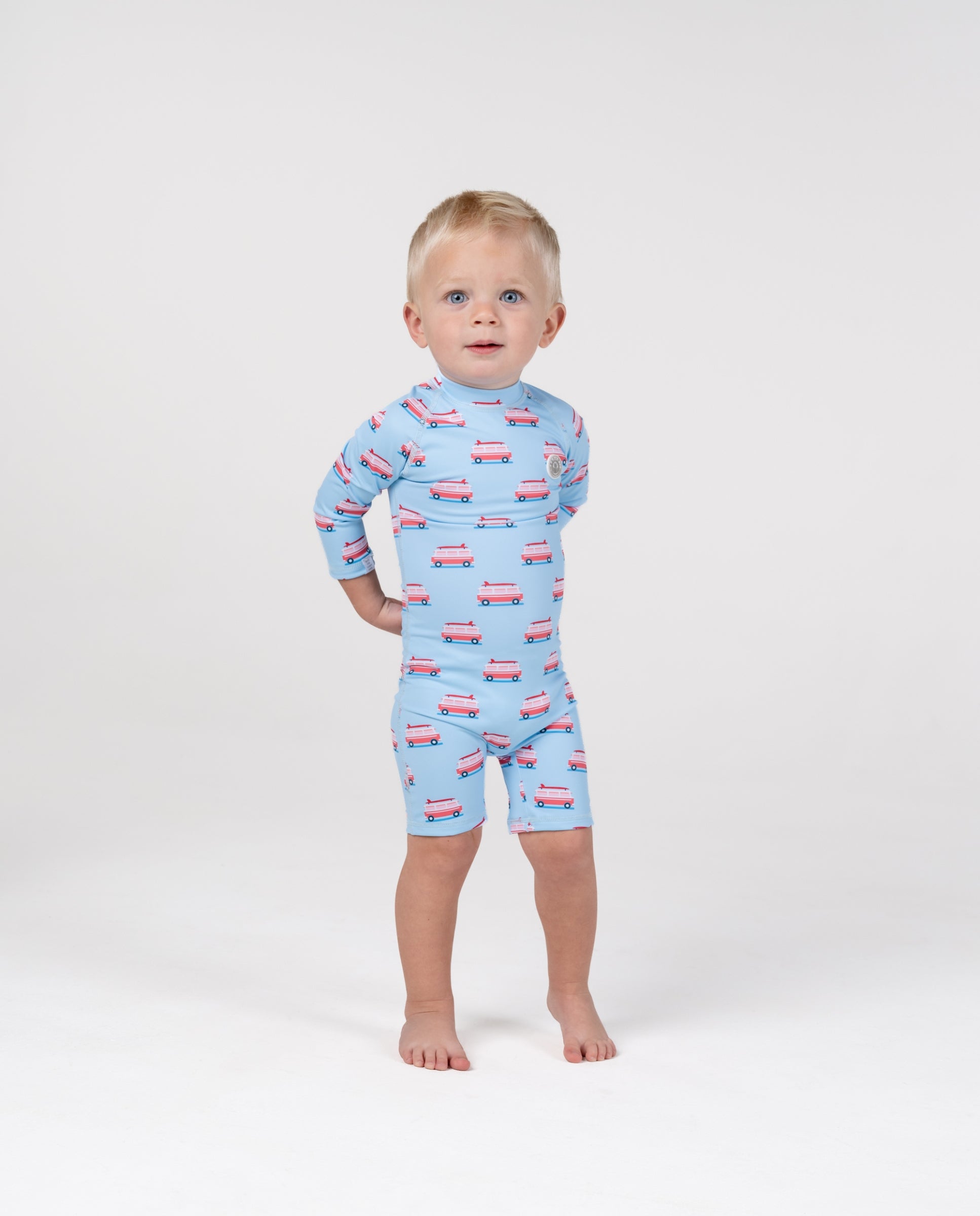 Imagen 2 de Bañador de bebé estampado con Protección solar UPF50+ - Badawii - Azul claro Azul claro