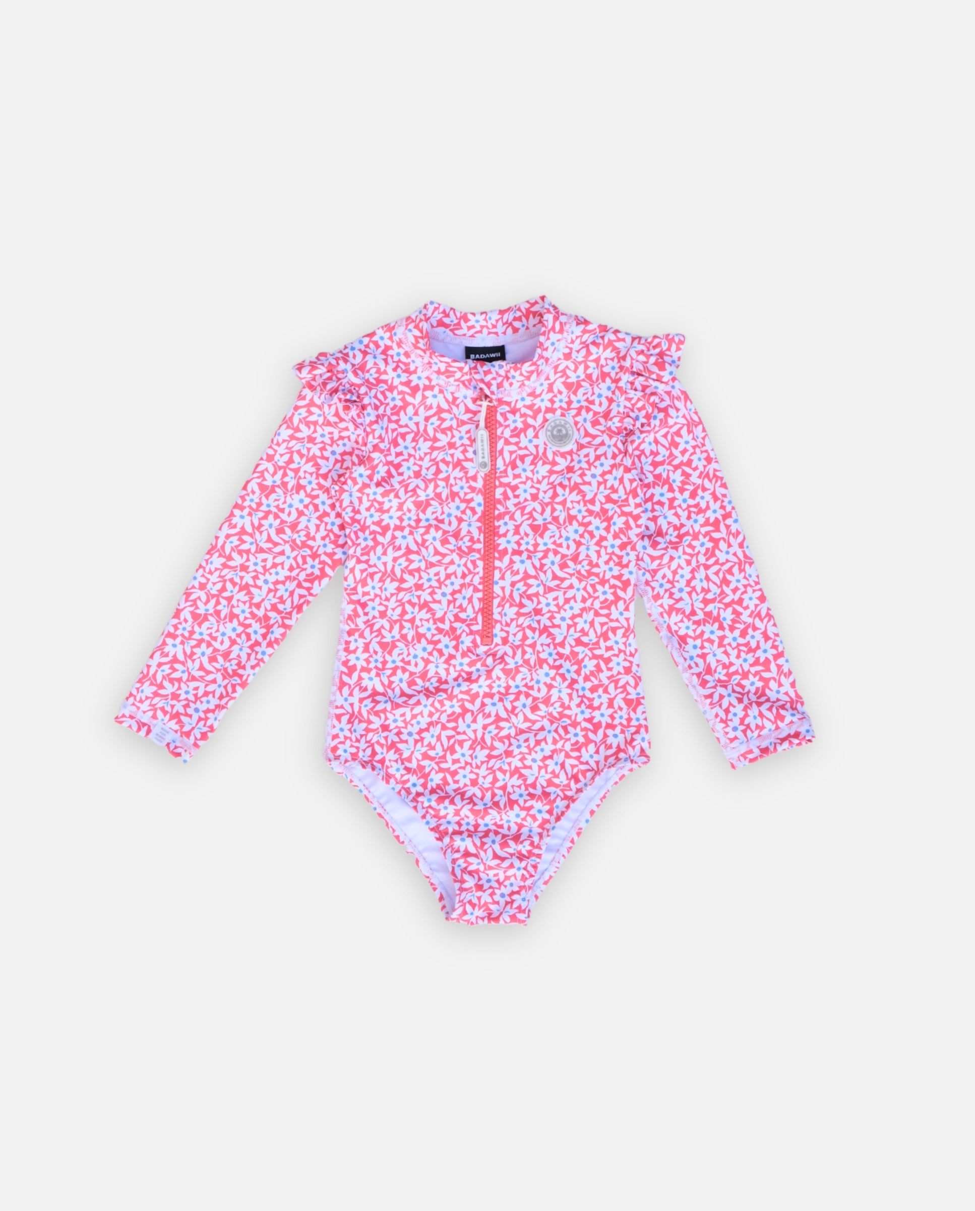 Bañador de niña estampado con Protección solar UPF40+