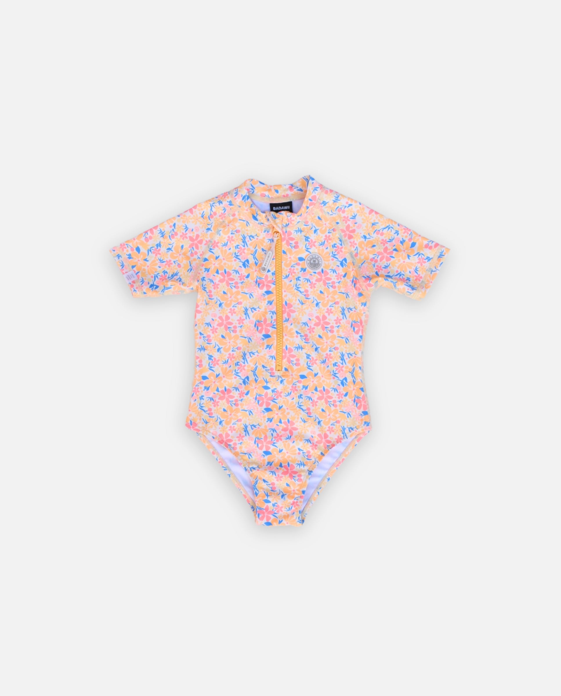Imagen 0 de Bañador de niña estampado con Protección solar UPF40+ Dorado