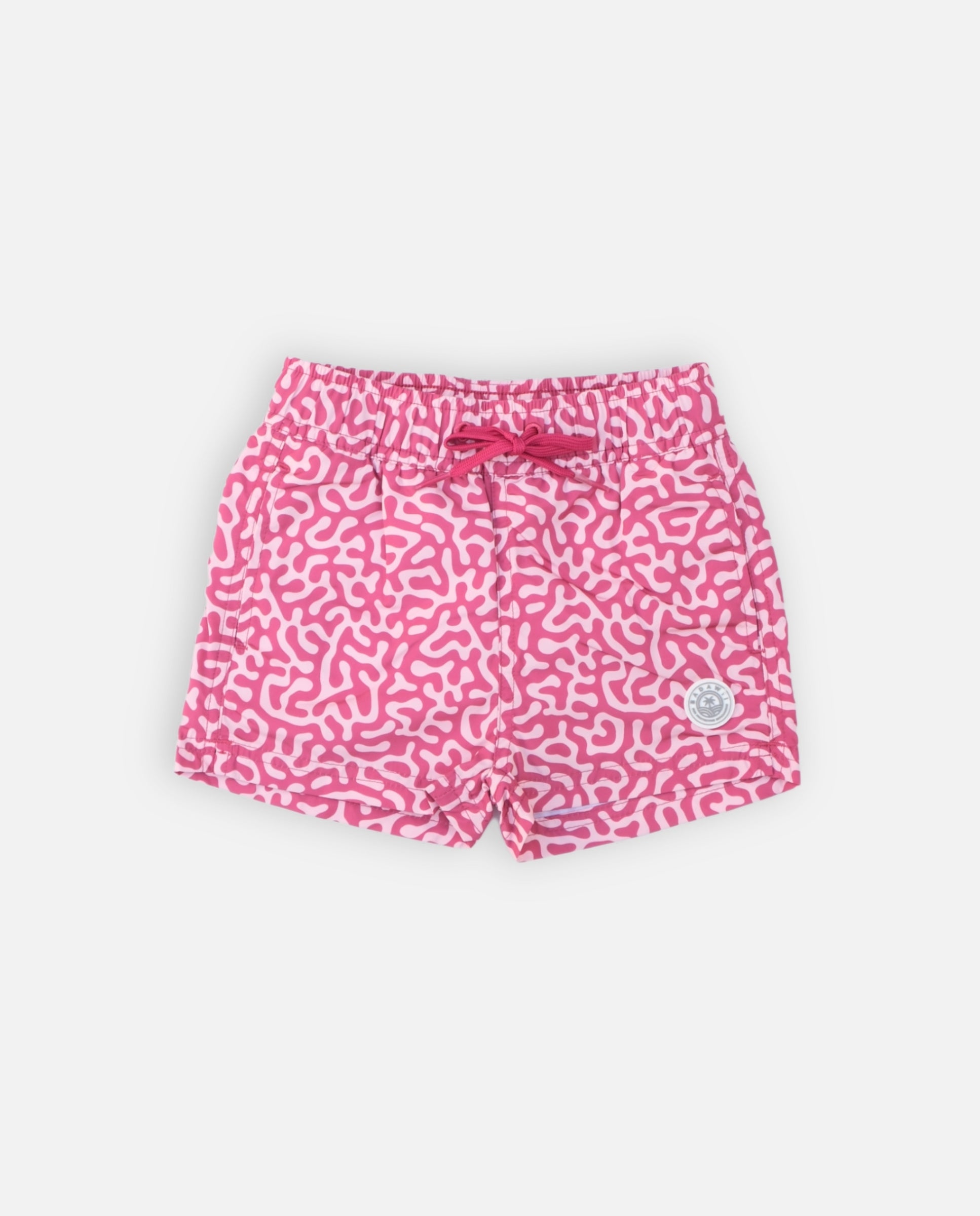 Imagen 1 de Bañador de niño estampado con cordón de ajuste Rosa