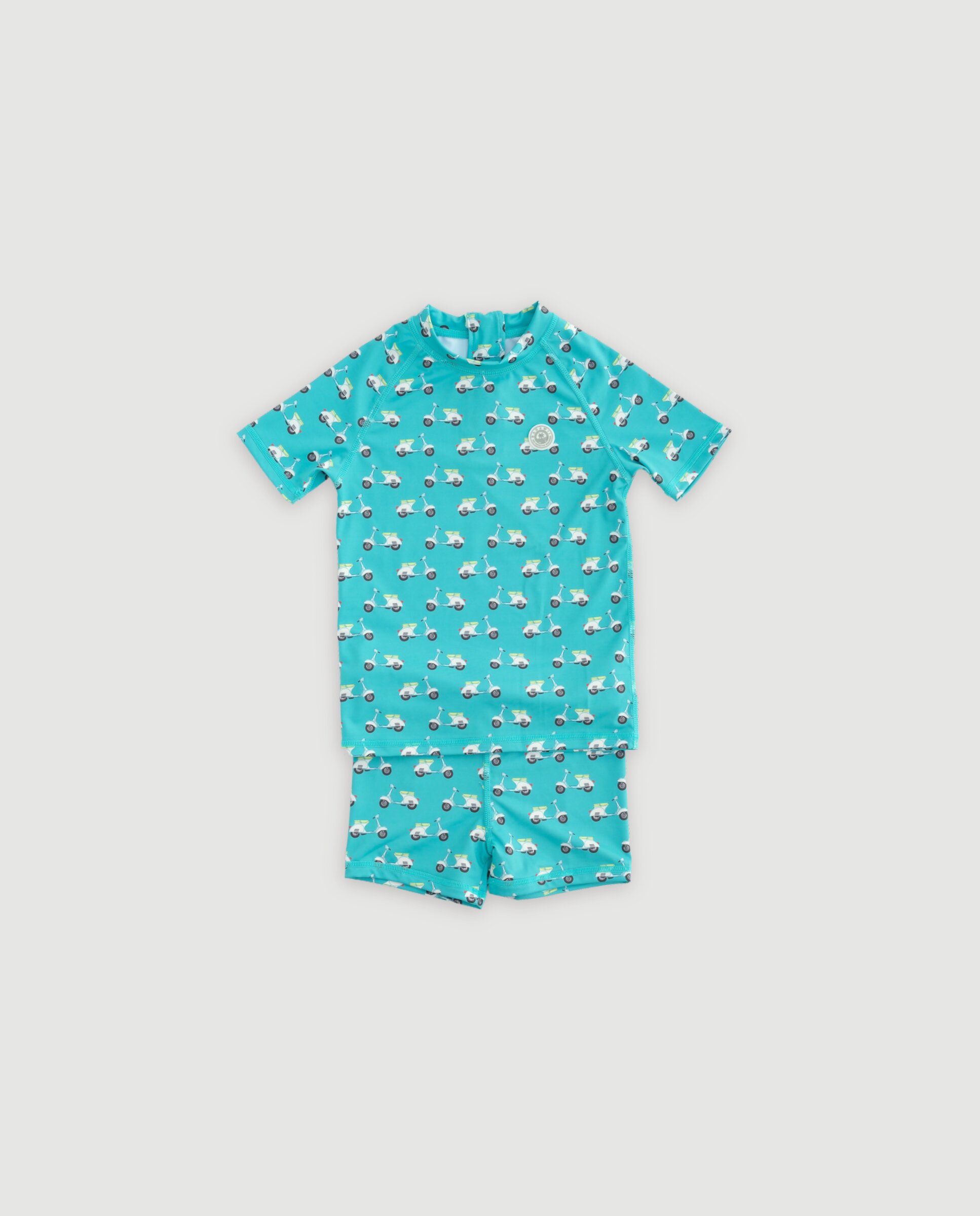 Imagen 0 de Bañador Niño 2 piezas Protección Solar Estampado Motos Verde