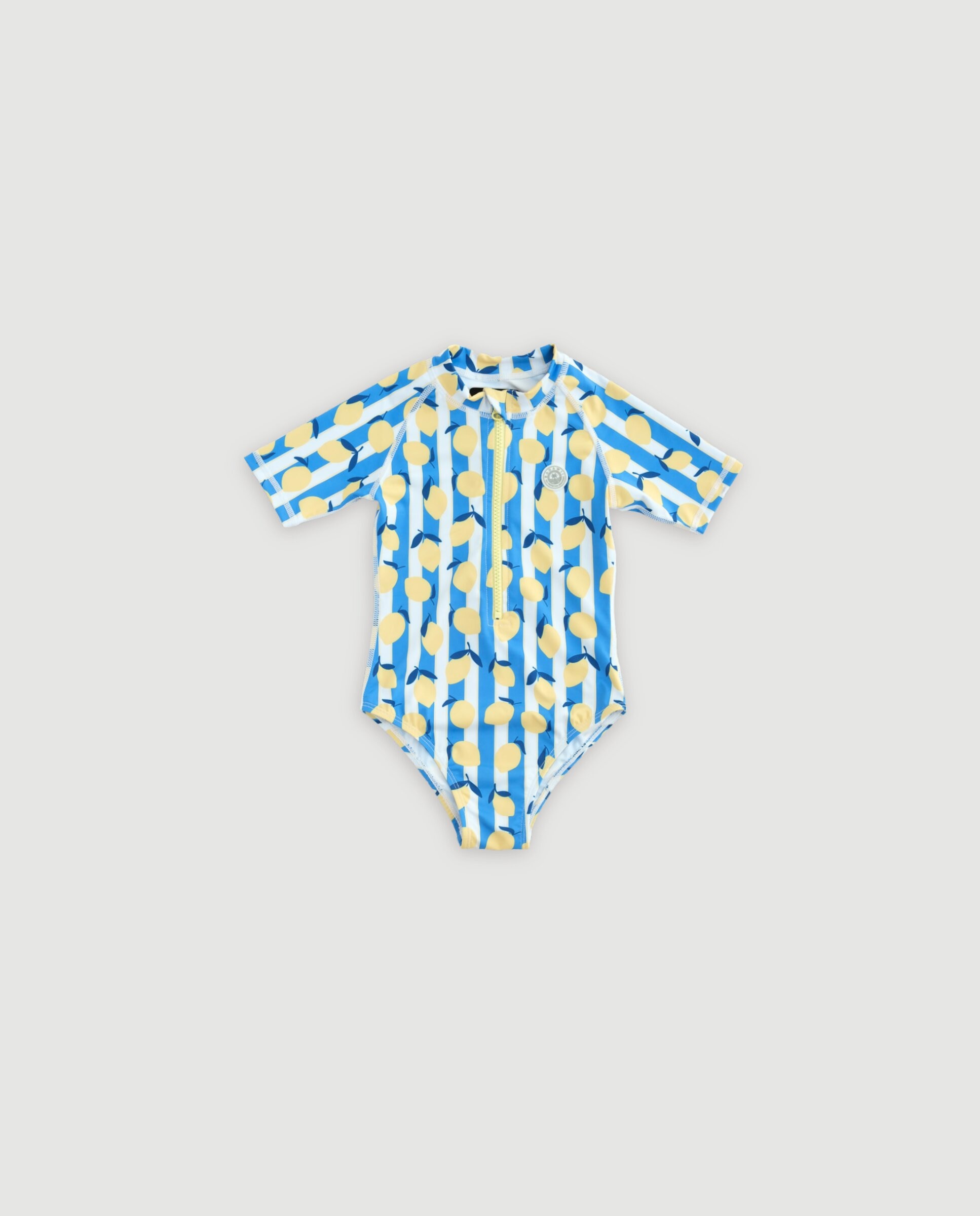 Imagen 0 de Bañador niña protección solar estampado limones Azul