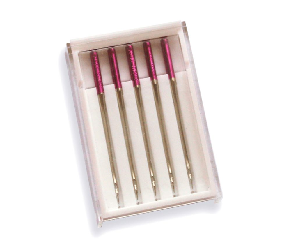 Agujas para máquinas de coser Alfa 30 unidades tejidos especiales y bordados - Gris Gris-5