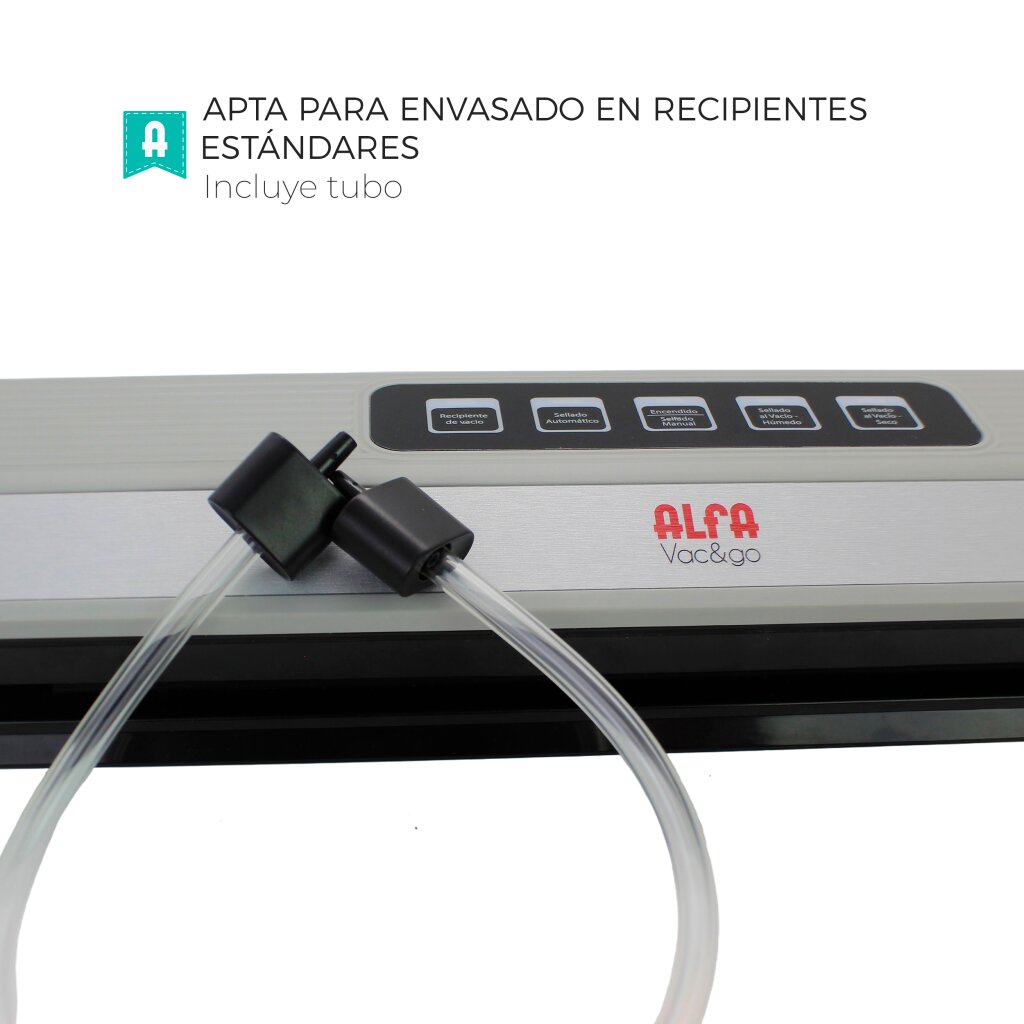 Envasadora portátil Alfa con Batería VAC&GO - Gris / Negro Gris / Negro-7