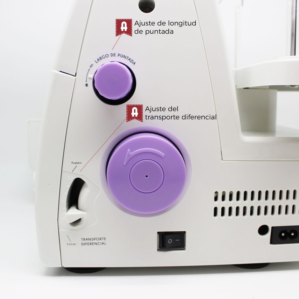 Máquina remalladora doméstica Alfa 8712 2/3/4hilos con Motor Servo - Blanco Blanco-4