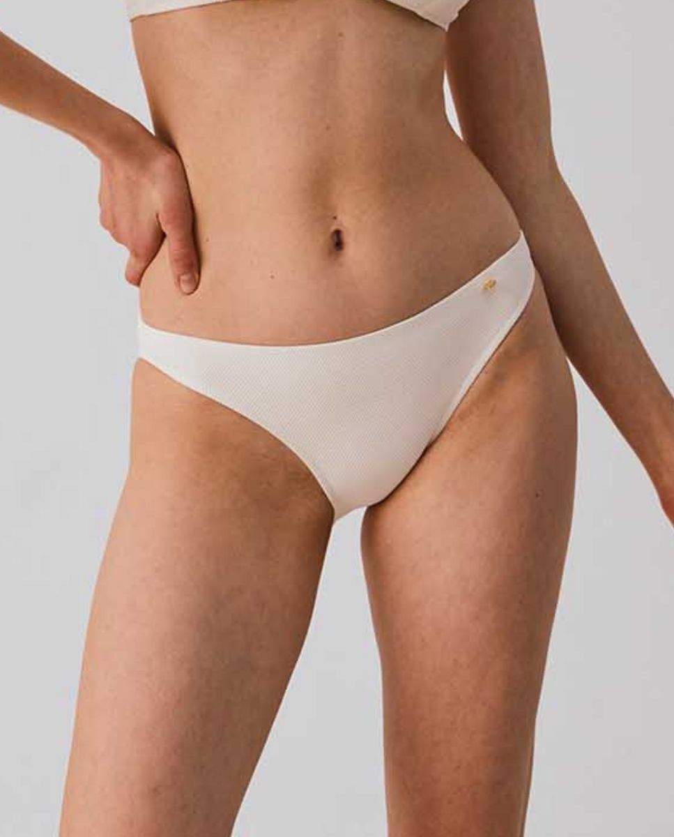 Braga de bikini clásica en tejido piqué - Bohodot - Crudo Crudo-1