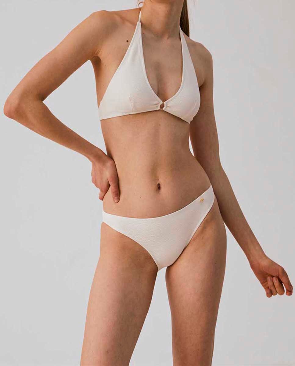Braga de bikini clásica en tejido piqué - Bohodot - Crudo Crudo-3
