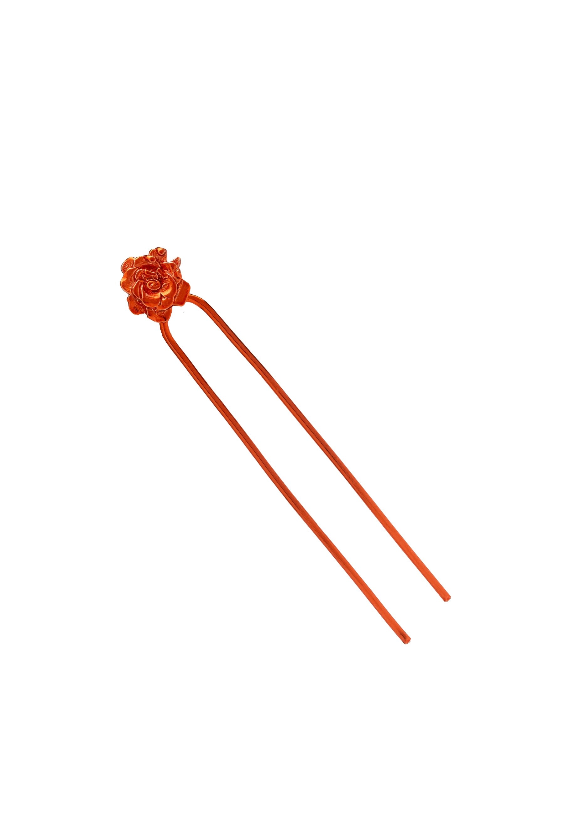Horquilla bañada en oro con piedras lola - Lavani Jewels - Naranja Naranja-1