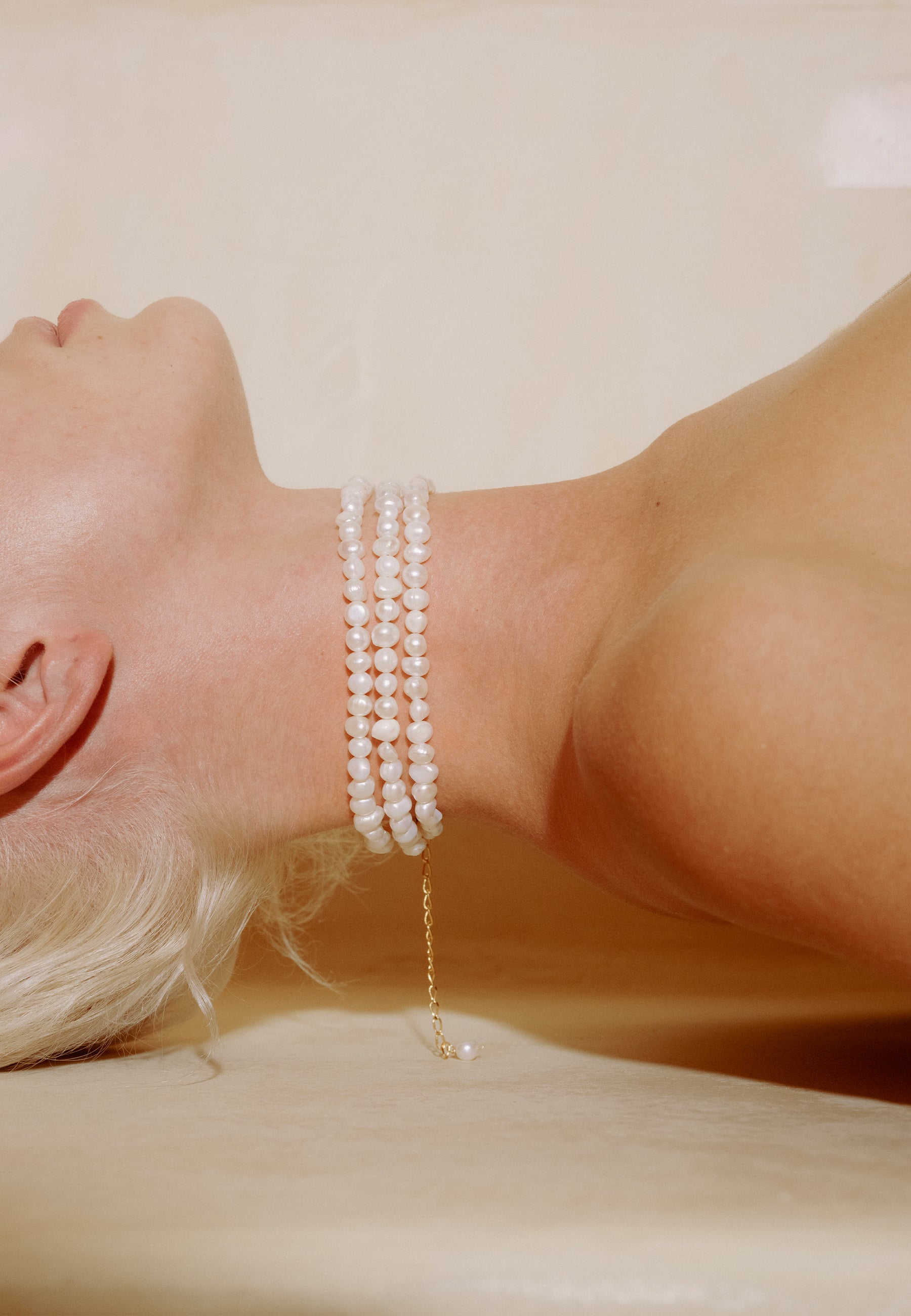 Collar Haku de perlas grandes