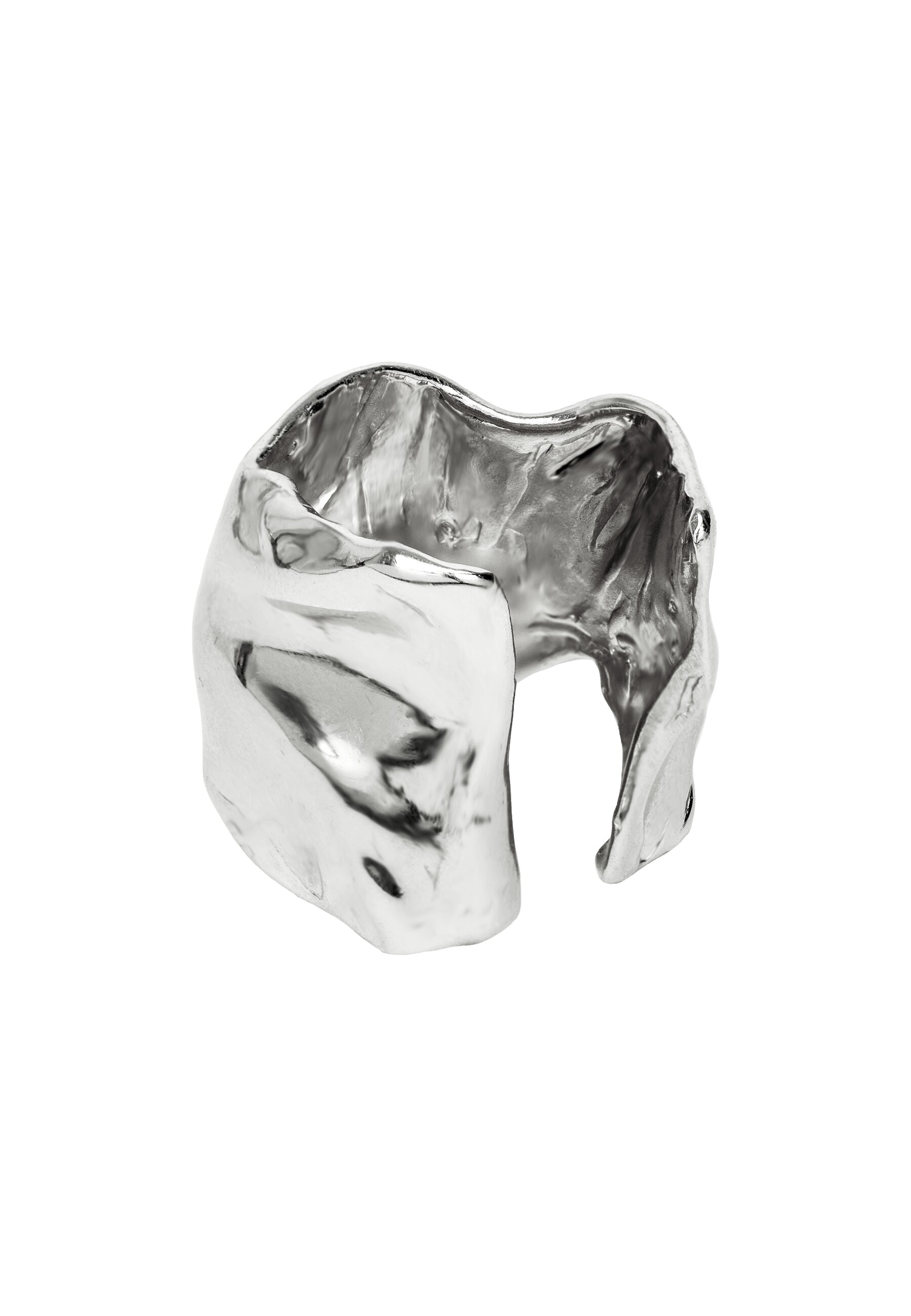 Anillo de plata con circonitas diseño contundente - Lavani Jewels - Plata Plata-5