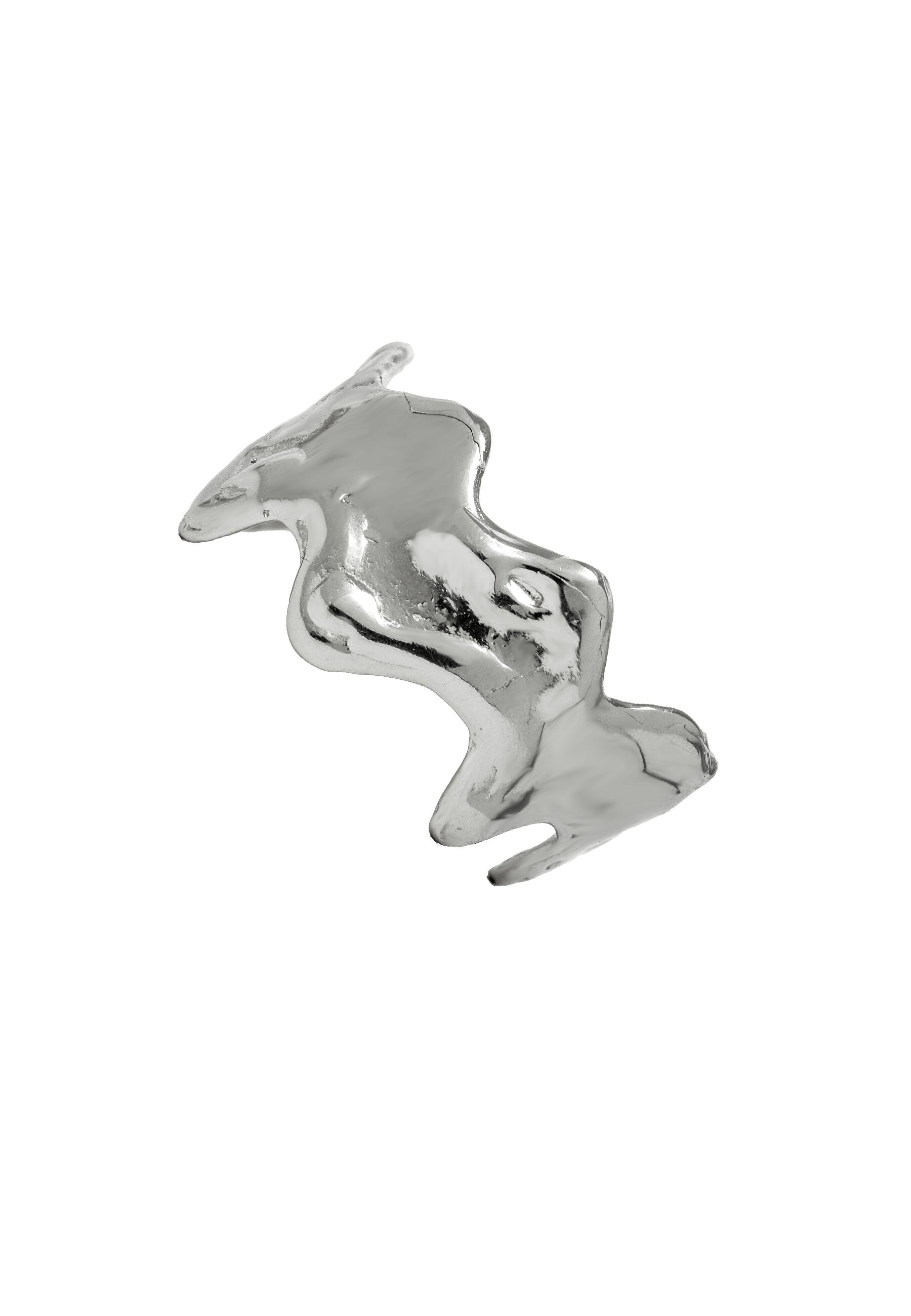 Coletero de con piedras diseño ondas - Lavani Jewels - Plata Plata-1