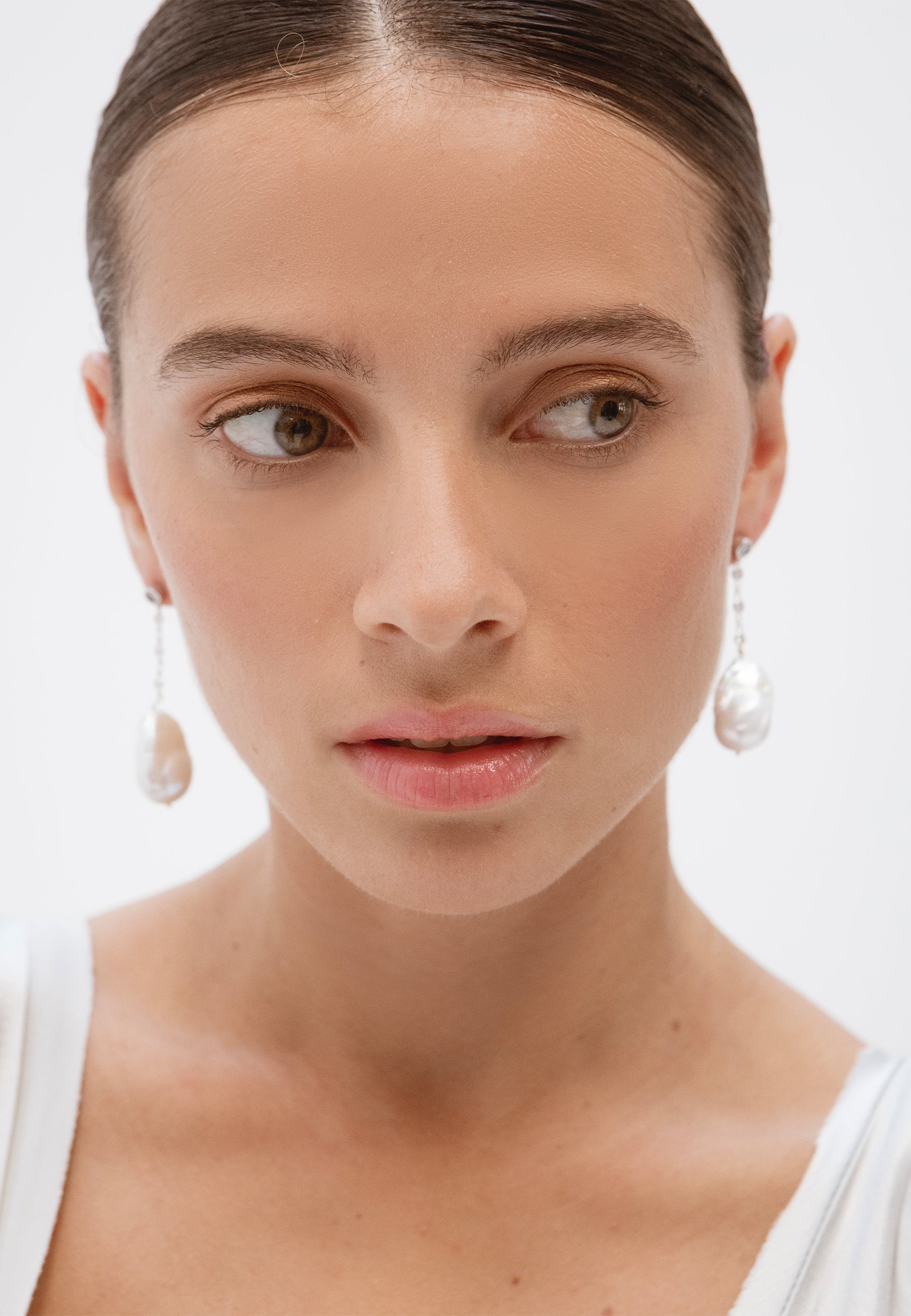 Pendientes de plata con perla barroca celine - Lavani Jewels - Plata Plata-3