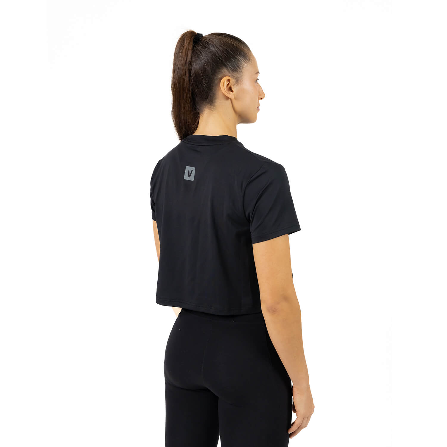 Imagen 2 de Camiseta Crop Perfect Fit Cross Training mujer Velites - Negro Negro