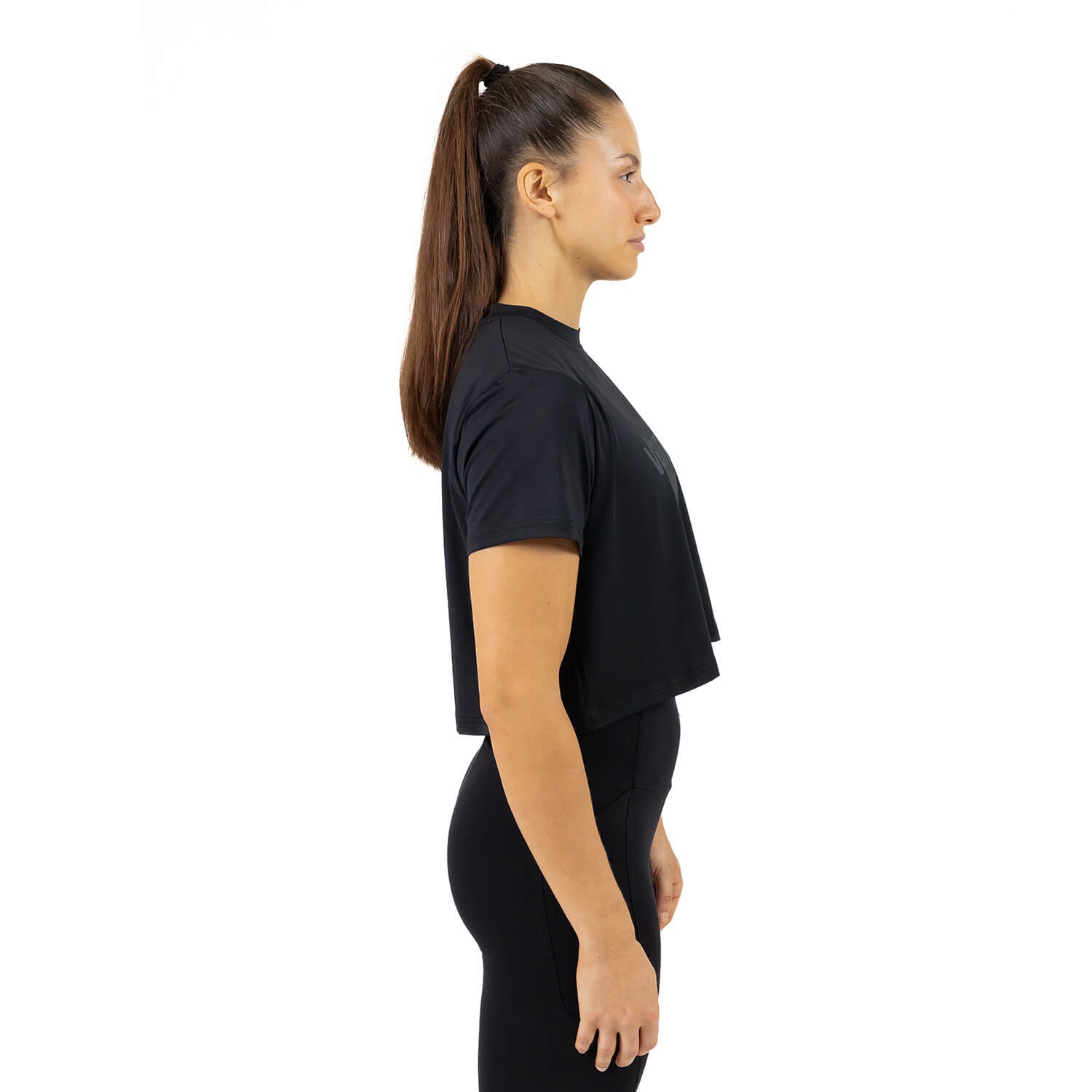 Imagen 3 de Camiseta Crop Perfect Fit Cross Training mujer Velites - Negro Negro