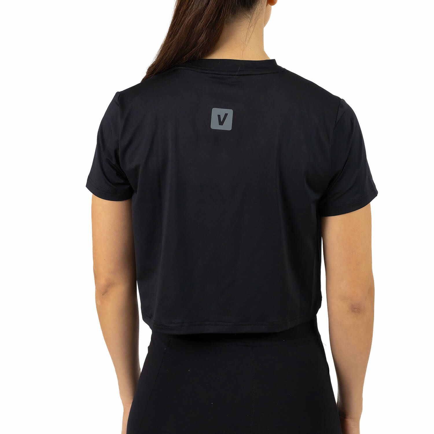 Imagen 4 de Camiseta Crop Perfect Fit Cross Training mujer Velites - Negro Negro