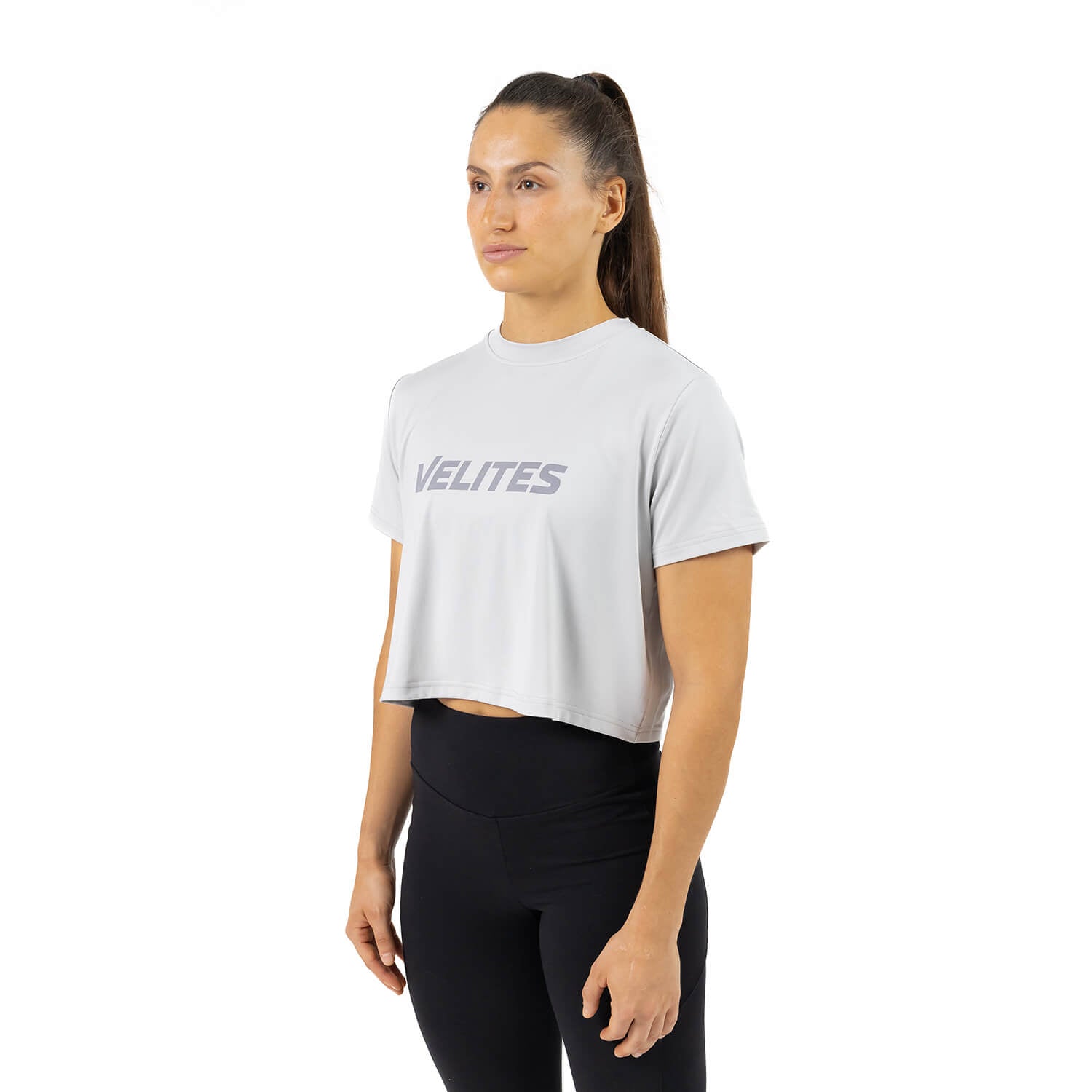 Velites Camiseta Crop Perfect Fit Cross Training mujer Rosa chicle