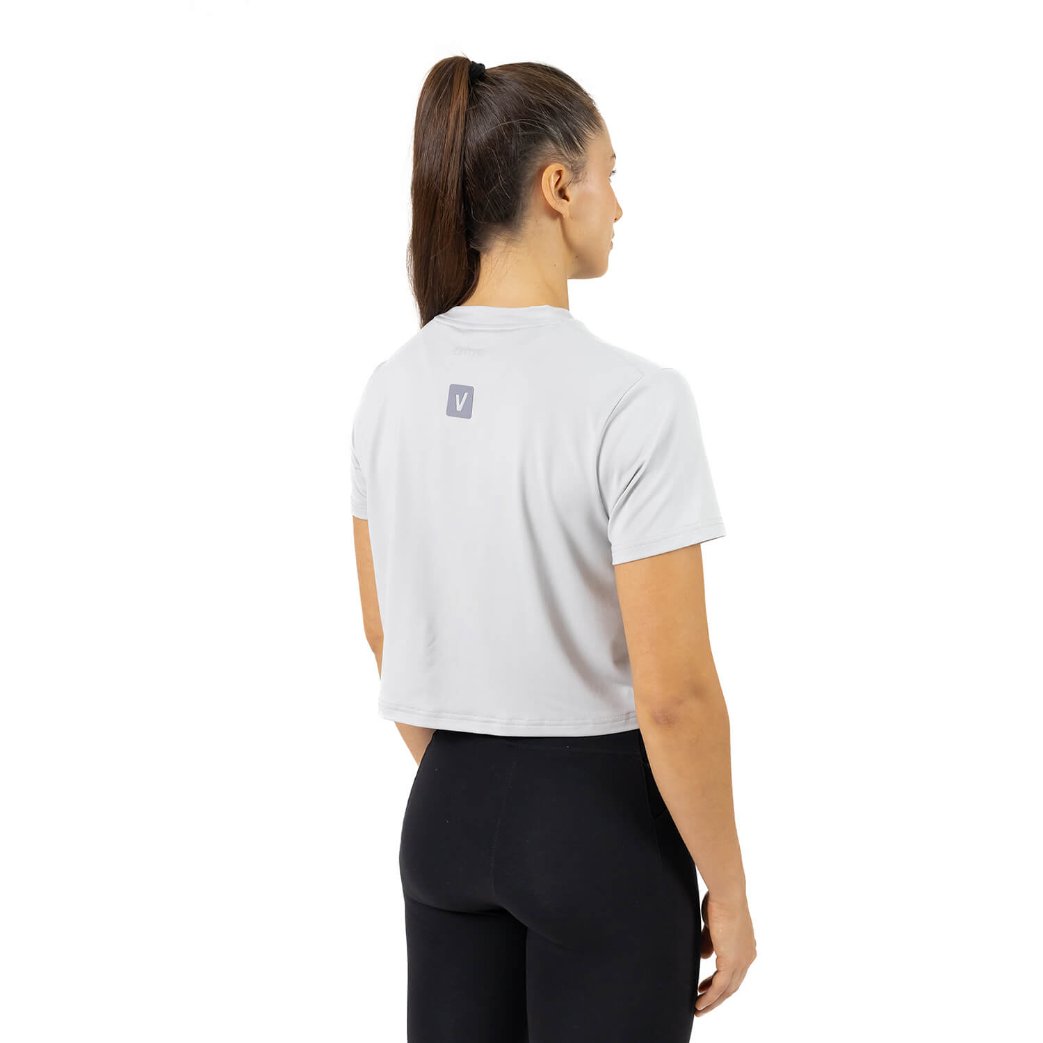 Imagen 3 de Camiseta Crop Perfect Fit Cross Training mujer Velites - Gris Gris