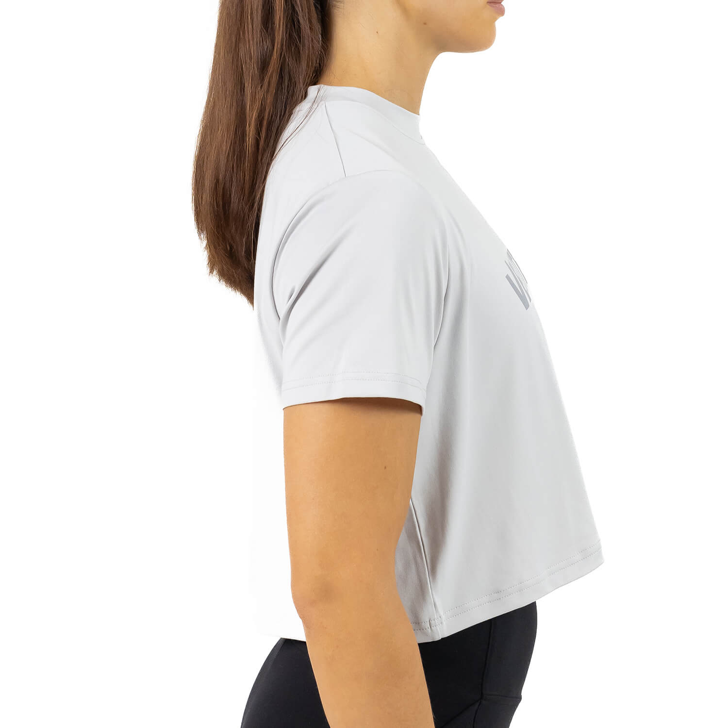 Imagen 4 de Camiseta Crop Perfect Fit Cross Training mujer Velites - Gris Gris