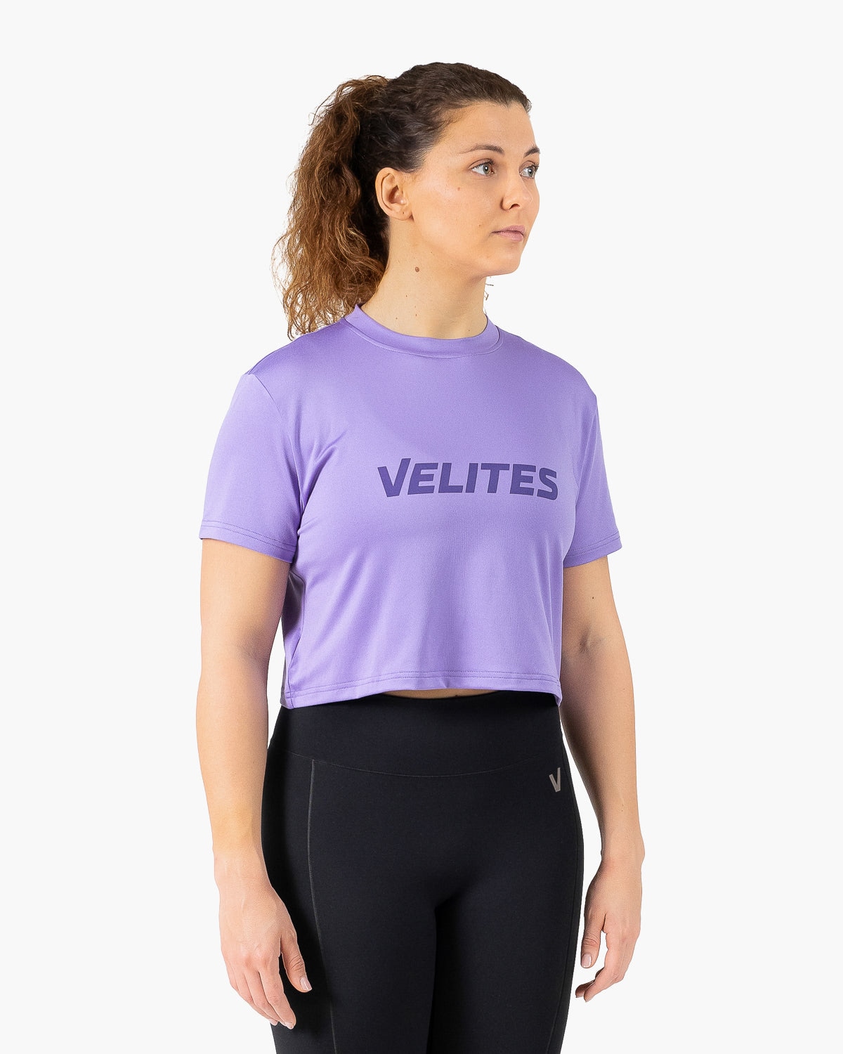 Velites Camiseta de manga corta crop Holo de mujer Azul