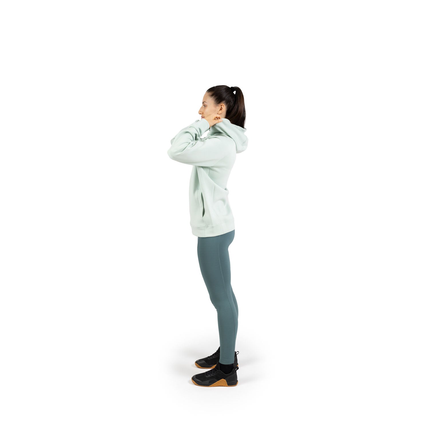 Sudadera con capucha unisex Holo Velites - Verde claro Verde claro-4